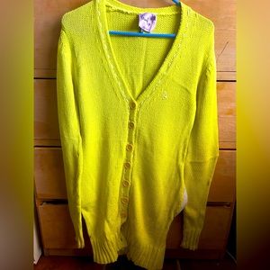 Paul Smith Sweater/Cardigan, neon yellow, sz medium
